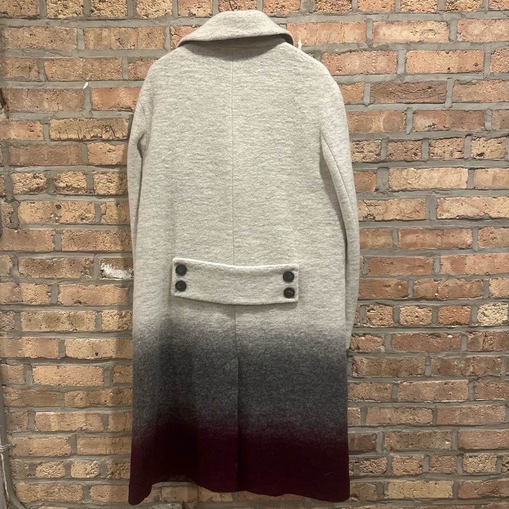 ASOS Gradient Wool Overcoat Size 12/M - Picture 2 of 6